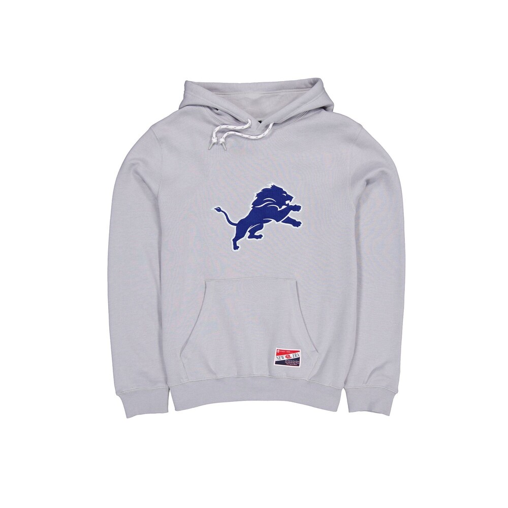 New Era Detroit Lions Throwback Gray Hoodie - Size 3XL